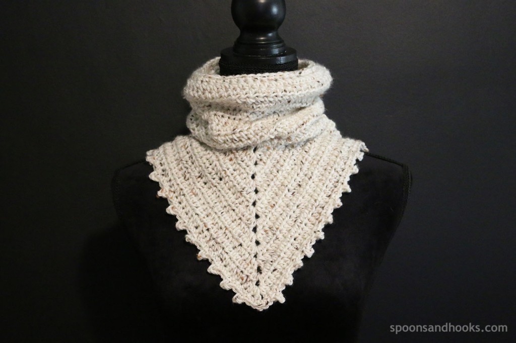 Free crochet pattern: Two-in-one bandana cowl